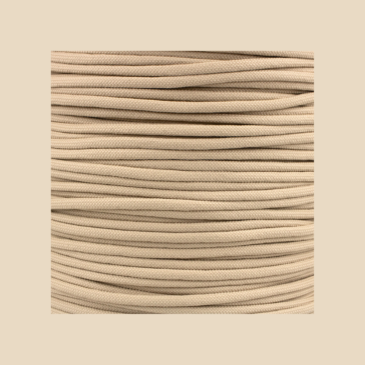 Brown hat rope attachment for baseball caps and golf hats – detailed texture view