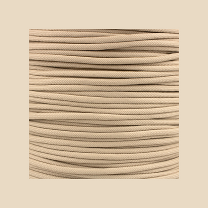 Brown hat rope attachment for baseball caps and golf hats – detailed texture view
