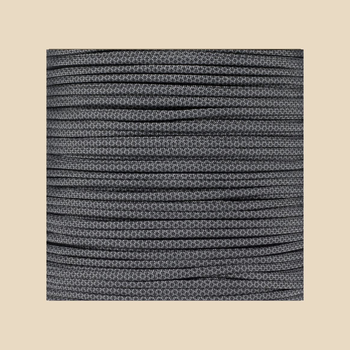 Black, Gray hat rope attachment for baseball caps and golf hats – detailed texture view
