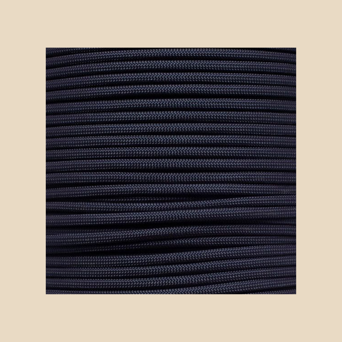 Blue hat rope attachment for baseball caps and golf hats – detailed texture view